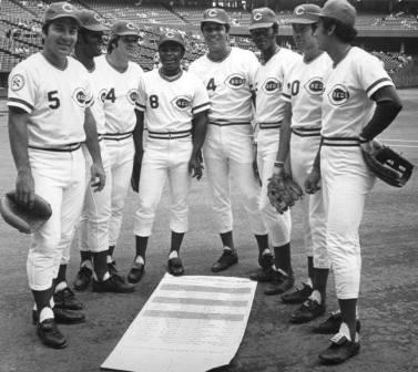 Pete Rose, third from left