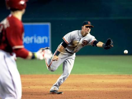 Close in, shovel ball underhand, out of glove, glove follows ball