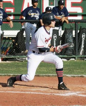 initial set up for the fake bunt hit