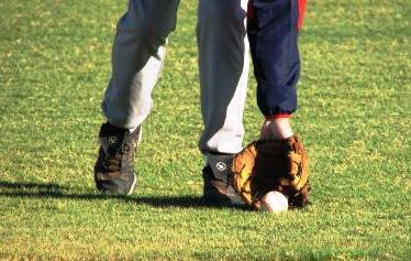 fielding outfield ground ball