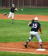 step on line ~ follow through