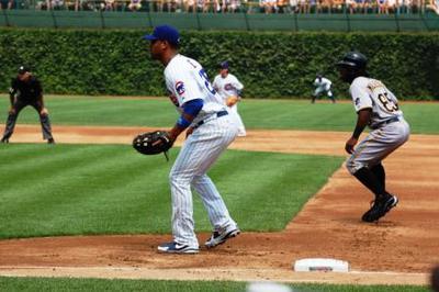 Runner With Secondary Lead At First Base