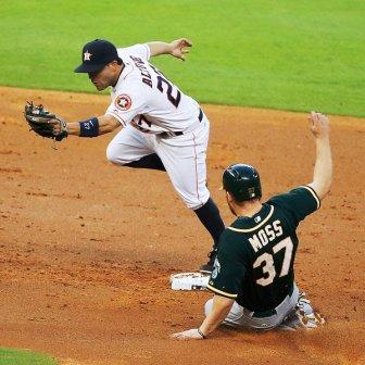 Second Base Force For Third Out, Runner From Third Does Not Score.