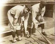 Babe Ruth and Lou Gehrig at Forbes Field