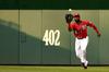 Outfielder Setting Up To Throw